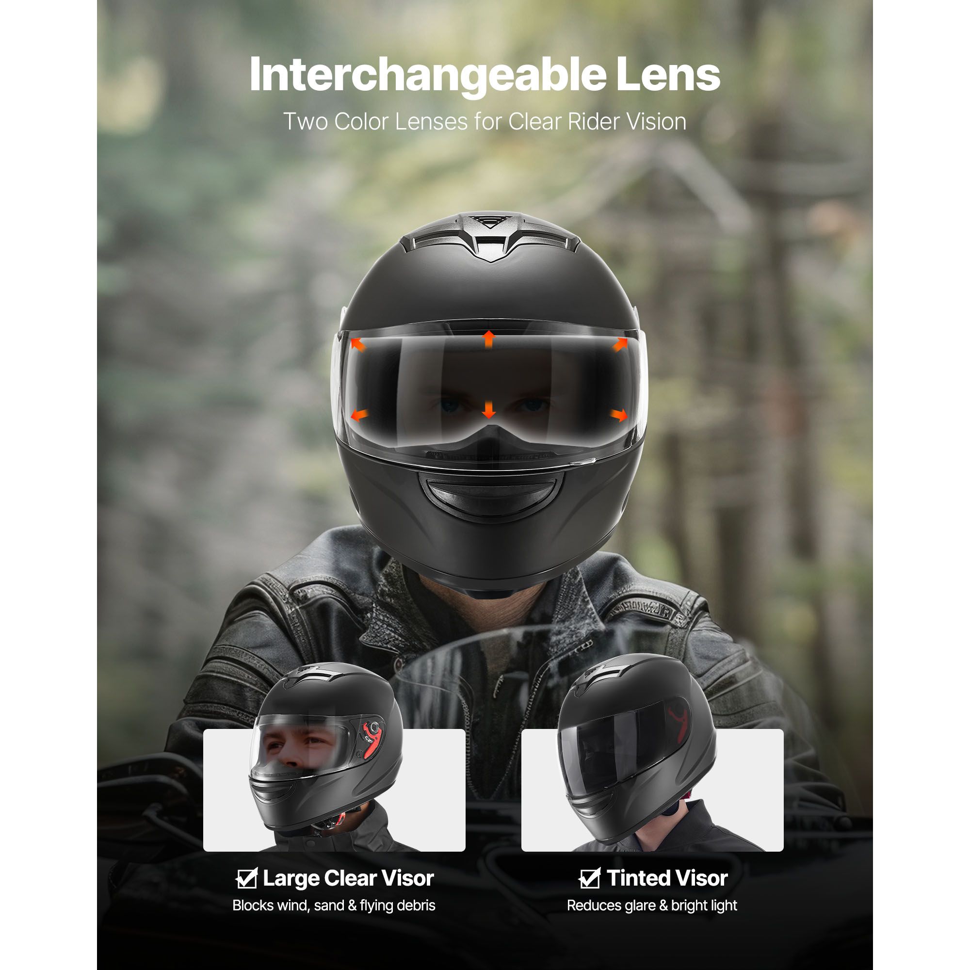 오토바이 헬멧, 풀페이스, 성인용 모토크로스 더트 바이 - Dual Visor Motorcycle Racing Helmet 리뷰 및 가격