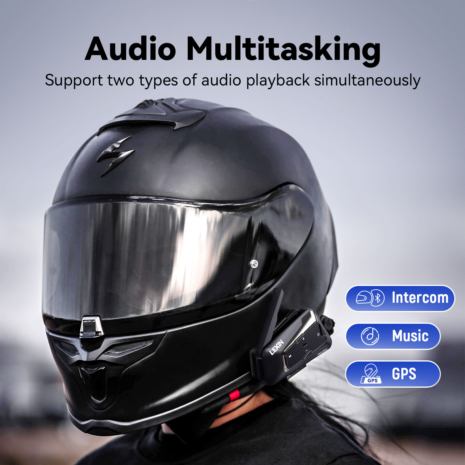 LEXIN-MeshCom 오토바이 메쉬 및 블루투스 헤 - Universal Motorcycle Helmet Intercom Headset 리뷰 및 가격