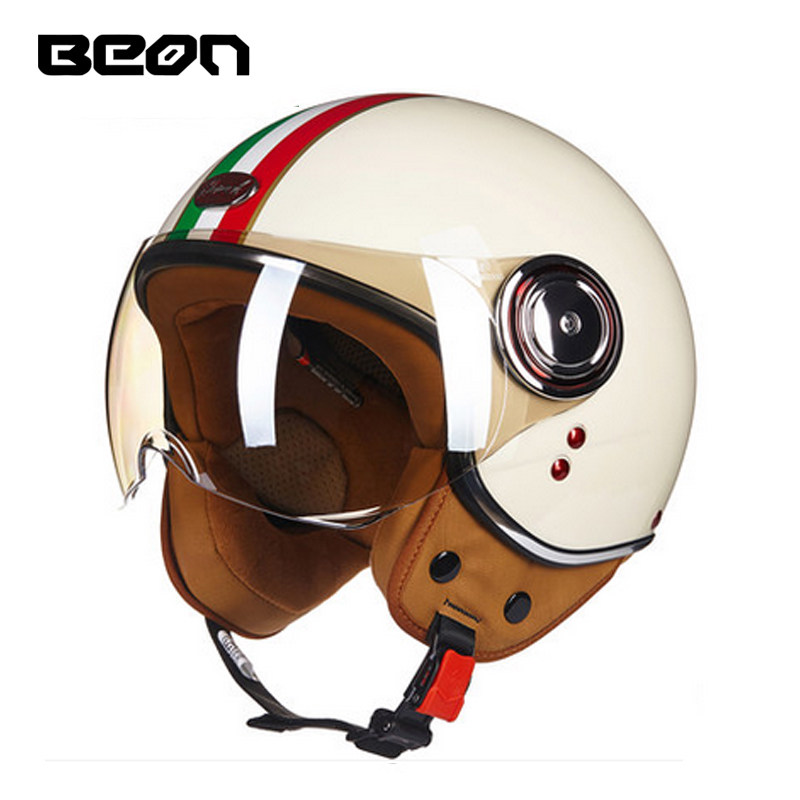 Capacete BEON 110B 오픈 페이스 오토바이 - Vintage Open Face Retro Helmet 리뷰 및 가격
